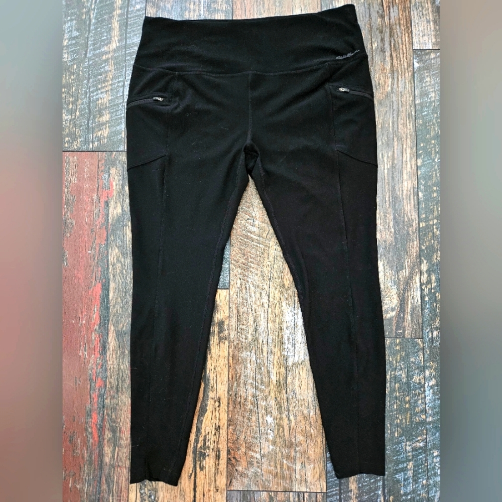 Eddie Bauer Black High-Waisted Leggings XL